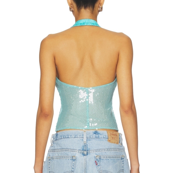 Free People Dance Til Dawn Halter NWT Size M - Picture 2 of 5